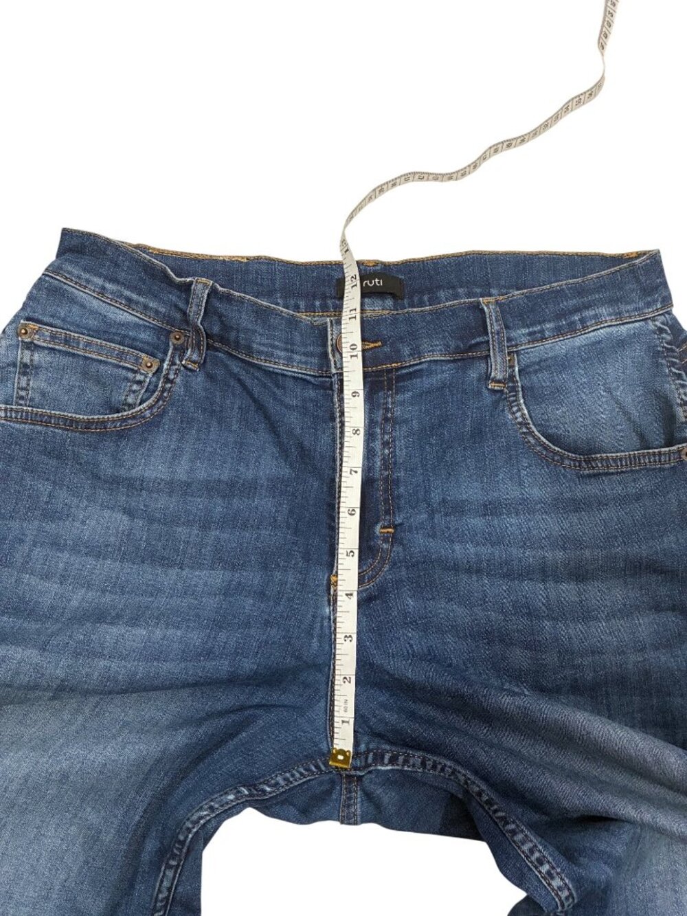 Ruti Womens Barrel Leg Blue Jeans Size 10P Cotton Blend Denim Stretch trendy - Picture 11 of 12